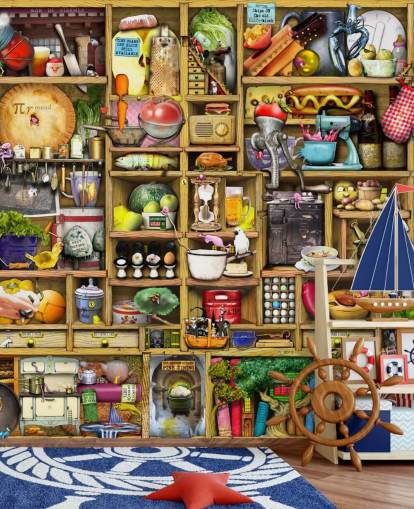 kitchen shelves wall mural kitchen shelves wall mural