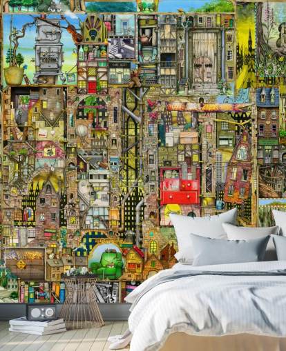 Fantasy Town Wallpaper