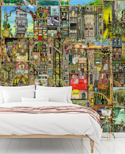 Fantasy Town Wallpaper