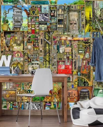 Papel de parede Fantasy Town Papel de parede Fantasy Town