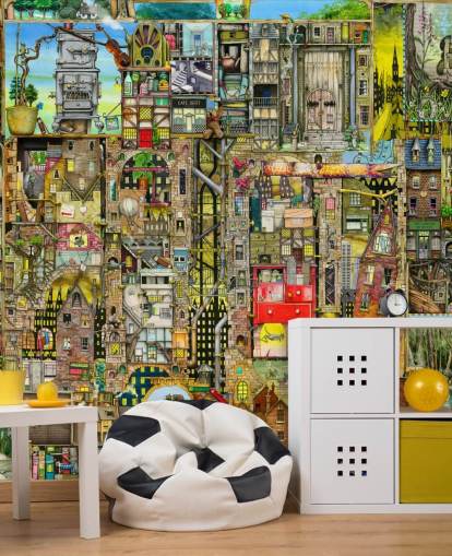 Papel de parede Fantasy Town Papel de parede Fantasy Town