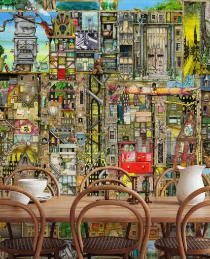 Fantasy Town Wallpaper