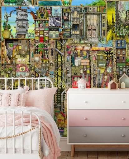 Carta da parati Fantasy Town