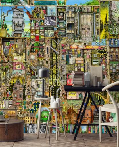 Papel de parede Fantasy Town Papel de parede Fantasy Town