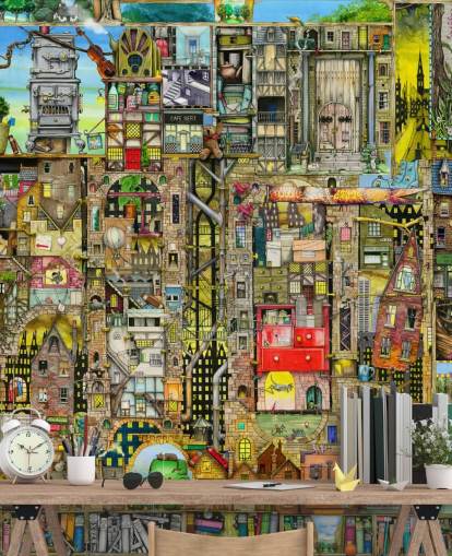 Fantasy Town Wallpaper