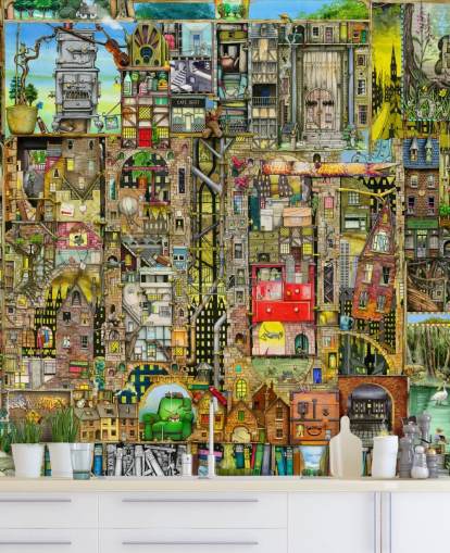 Fondo de pantalla de Fantasy Town Fondo de pantalla de Fantasy Town