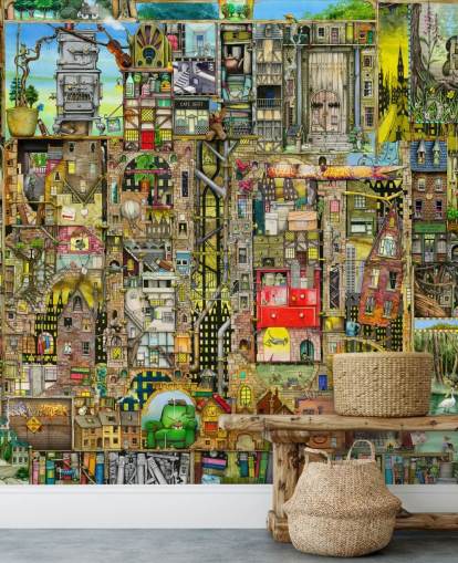 Fantasy Town Wallpaper