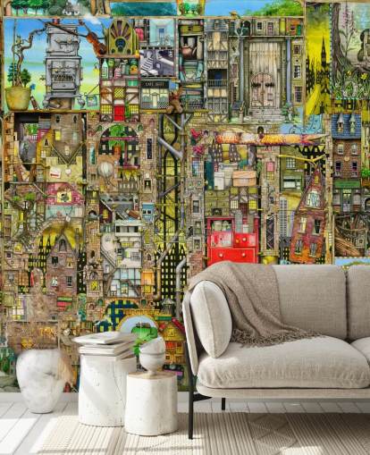 Papier peint Fantasy Town Papier peint Fantasy Town