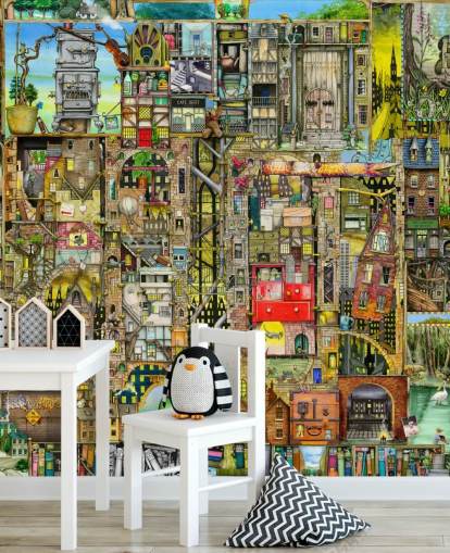 Papel de parede Fantasy Town Papel de parede Fantasy Town