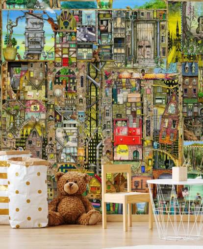 Papel de parede Fantasy Town Papel de parede Fantasy Town