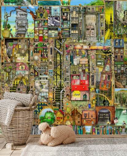 Fantasy Town Wallpaper