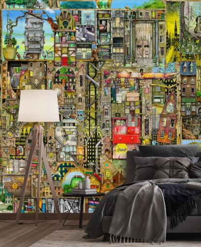 Fantasy Town Wallpaper