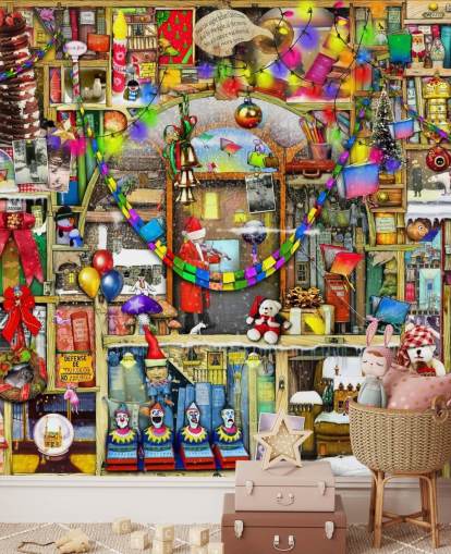 christmas bookshelf wallpaper christmas bookshelf wallpaper