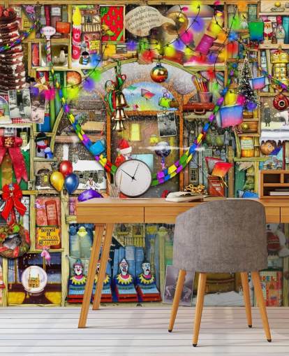 christmas bookshelf wallpaper christmas bookshelf wallpaper