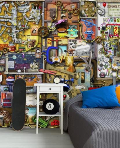 Inventors Cabinet Behang