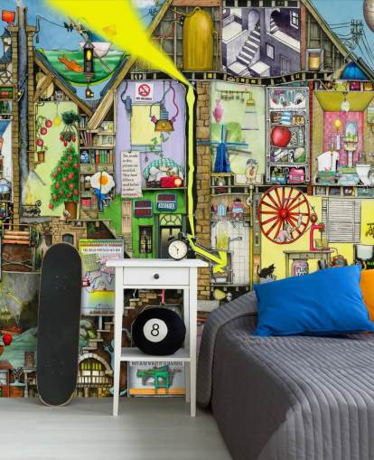 papel de parede de fantasia colorido