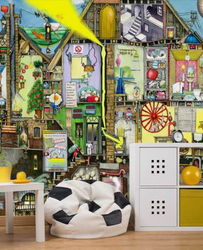 farbenfrohe Fantasy-Tapete