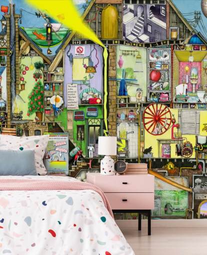 papel de parede de fantasia colorido