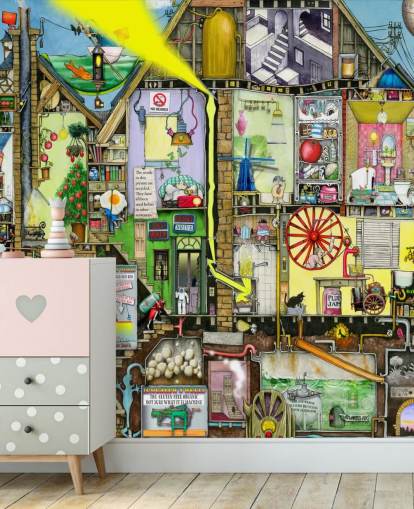 papel de parede de fantasia colorido