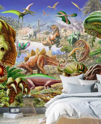 Dinosaur's World Mural Dinosaur's World Mural