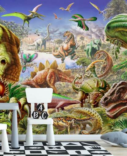Dinosaur's World Mural Dinosaur's World Mural
