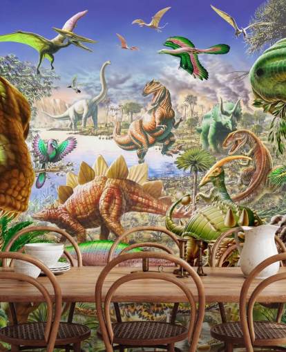 mural mundo de los dinosaurios mural mundo de los dinosaurios