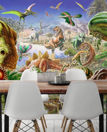 mural mundo de los dinosaurios mural mundo de los dinosaurios