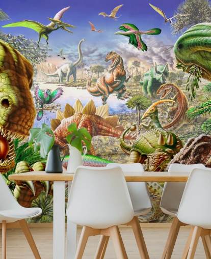 Dinosaurs Verdens Mural