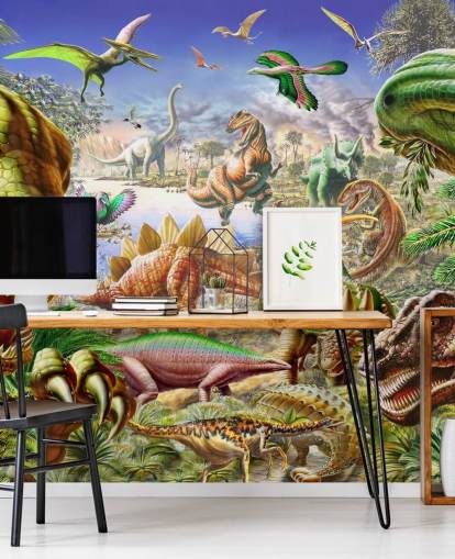 Dinosaurs Verdens Mural