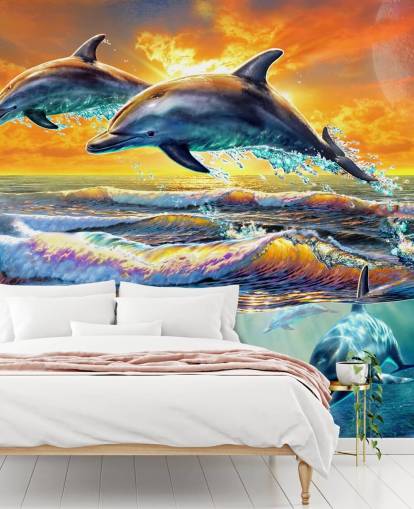 Dolphins Playing Wallpaper Dolphins Playing Wallpaper