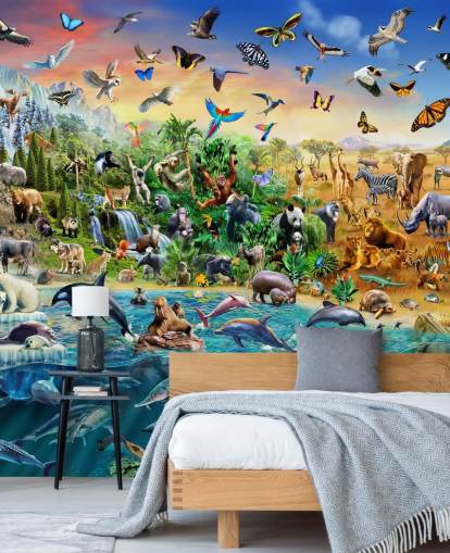 Endangered Species Animal Wall Mural