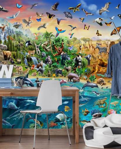 Endangered Species Animal Wall Mural Endangered Species Animal Wall Mural