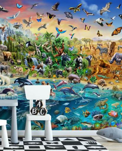 Poster mural Espèces animales en voie de disparition Poster mural Espèces animales en voie de disparition