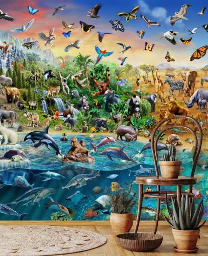 Endangered Species Animal Wall Mural