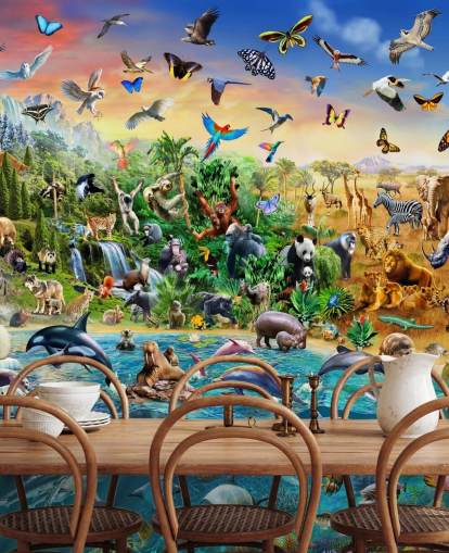 Endangered Species Animal Wall Mural