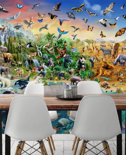 Endangered Species Animal Wall Mural