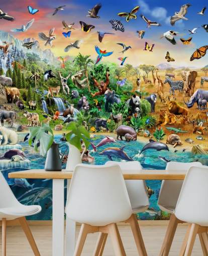 Endangered Species Animal Wall Mural Endangered Species Animal Wall Mural