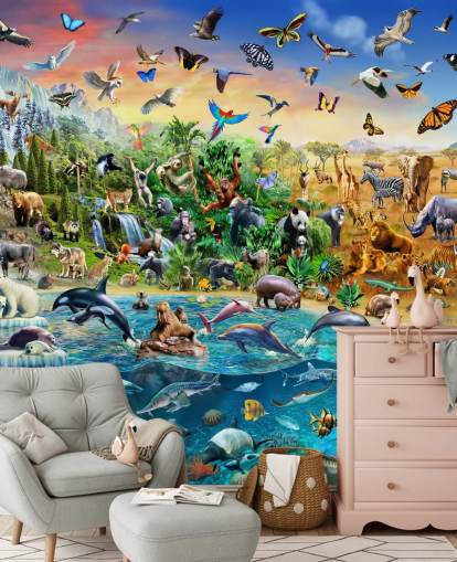 Endangered Species Animal Wall Mural Endangered Species Animal Wall Mural