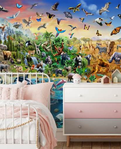 Endangered Species Animal Wall Mural