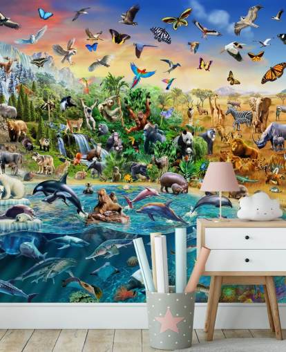 Endangered Species Animal Wall Mural
