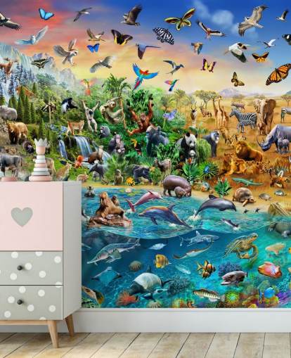 Endangered Species Animal Wall Mural