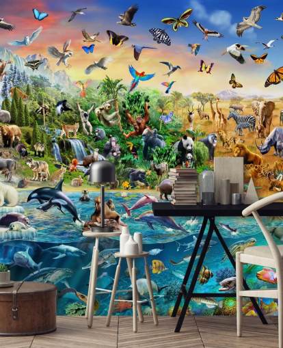 Endangered Species Animal Wall Mural