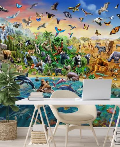 Endangered Species Animal Wall Mural
