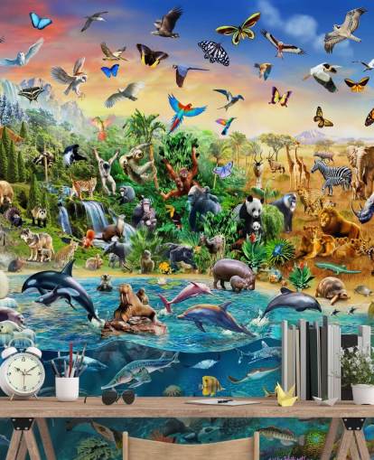 Endangered Species Animal Wall Mural