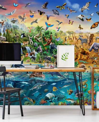 Endangered Species Animal Wall Mural Endangered Species Animal Wall Mural