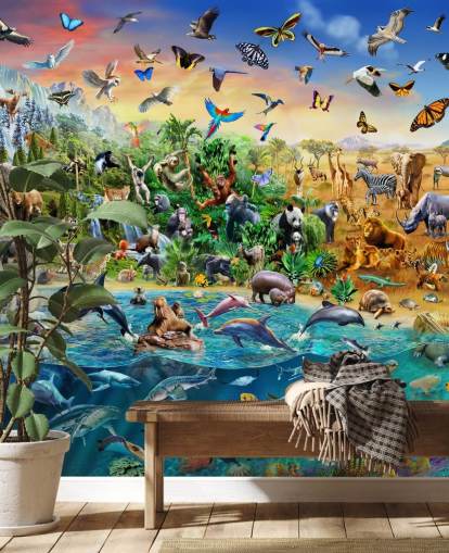 Endangered Species Animal Wall Mural Endangered Species Animal Wall Mural