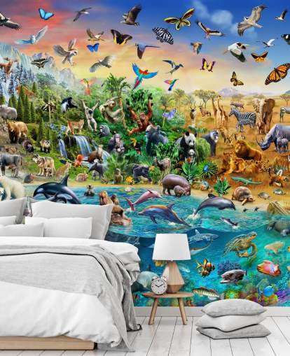 Endangered Species Animal Wall Mural