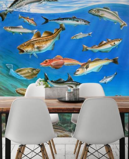 Fisch-Kunsttapete Fisch-Kunsttapete
