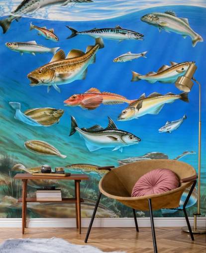 Fish Art behang Fish Art behang