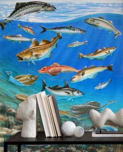 Papel de parede Fish Art